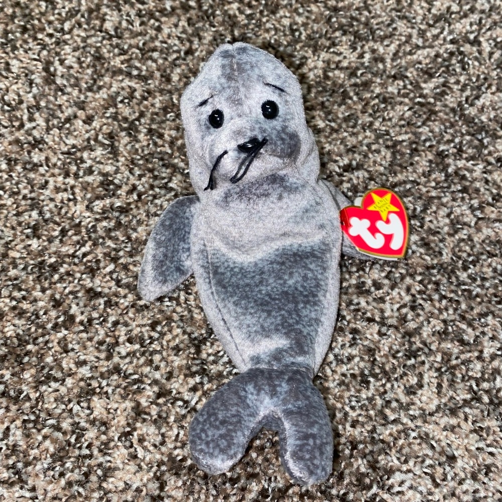 Gray TY Seal Toy